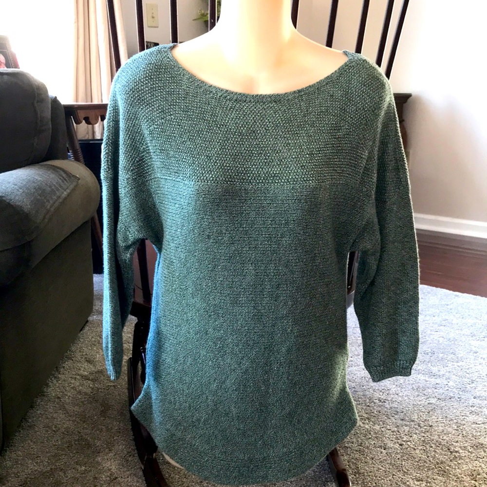 Croft & Barrow green sweater size petite small